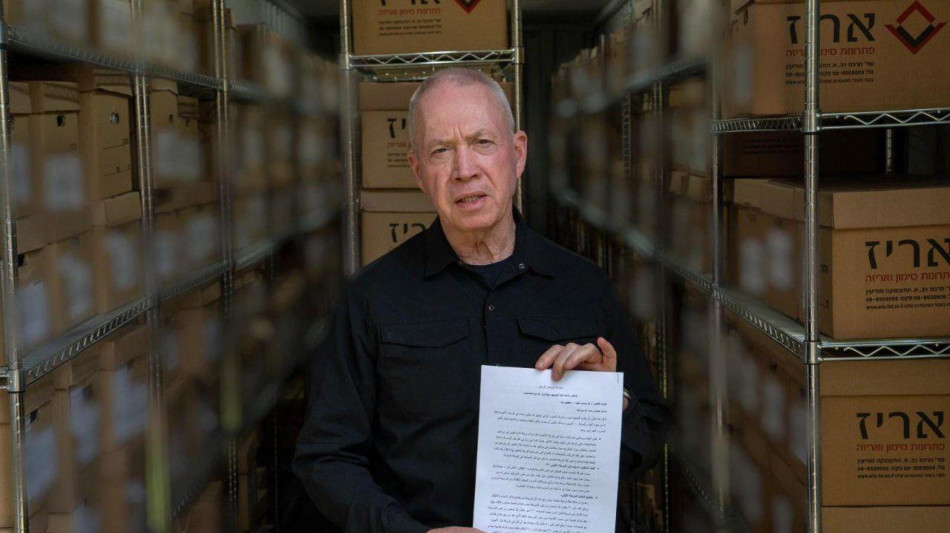 Gallant rivela monito Hamas ai Sinwar,'popolo non &egrave; pi&ugrave; con noi'