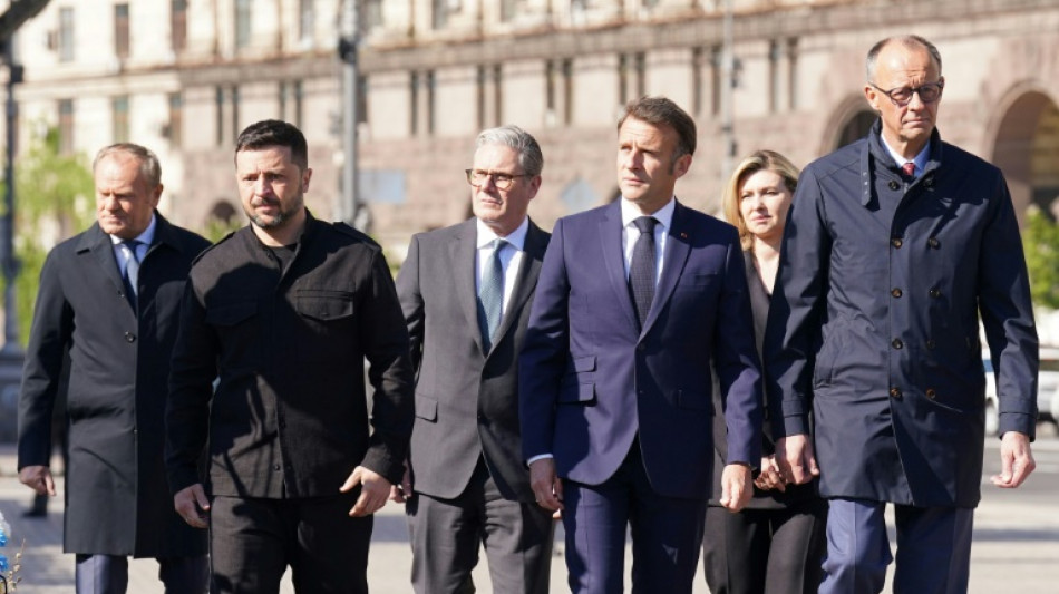 European leaders in Kyiv for show of solidarity against Russia