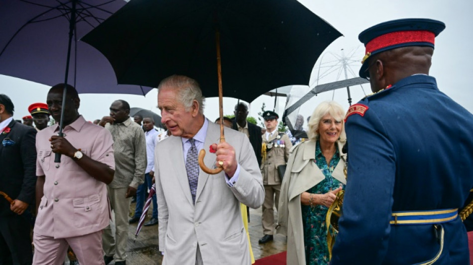 Kenya: le dernier jour de la visite d'Etat de Charles III perturb&eacute; par la pluie