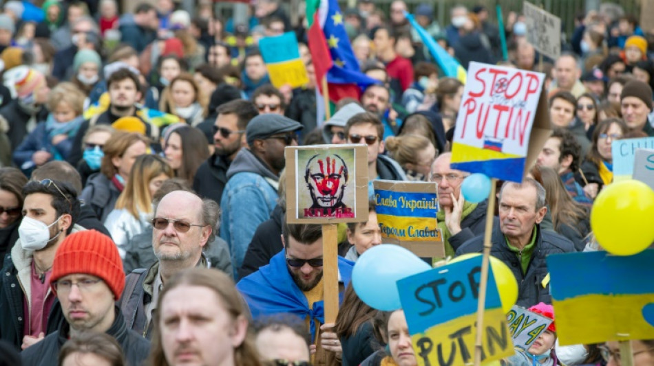 Miles de manifestantes en Europa para denunciar la invasi&oacute;n en Ucrania