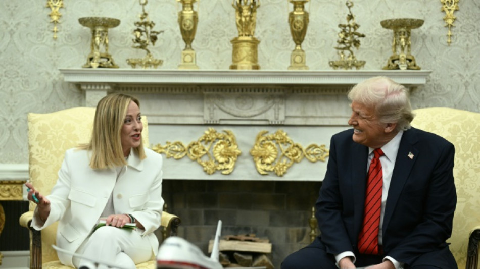 Trump talks up EU tariff deal as Italy's Meloni visits