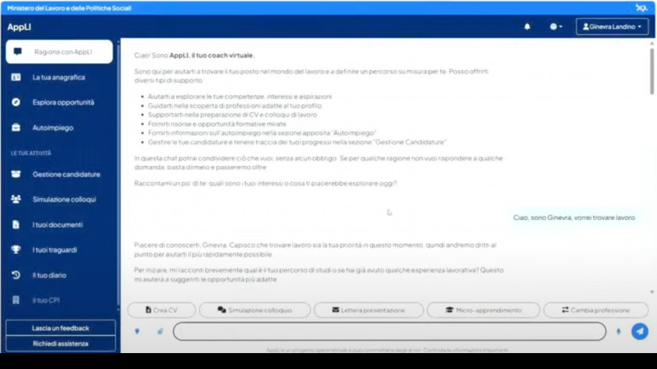 Nuova piattaforma AppLi, Ia per avvicinare giovani al lavoro