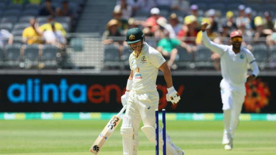 Warner out cheaply as Australia  72-1 at lunch against West Indies