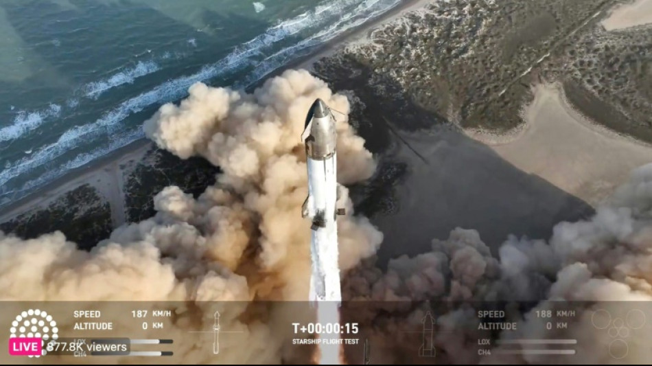 Lancement de la m&eacute;gafus&eacute;e d'Elon Musk Starship, apr&egrave;s deux explosions