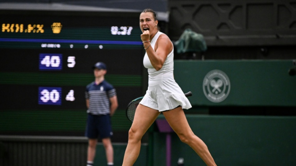 Sabalenka downs former doubles partner to power into Wimbledon quarters