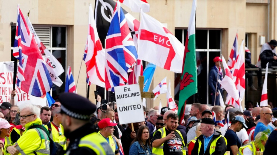 London police arrest nine after clashes at 110,000-strong far-right rally