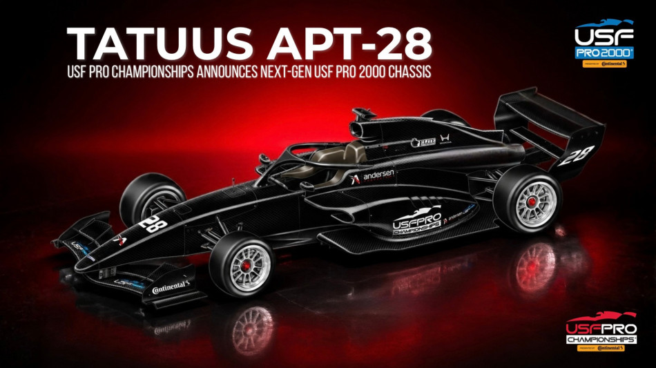 Auto: ecco la nuova Tatuus Apt-28, protagonista della Usf Pro 2000 a partire dal 2028