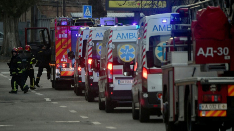 La capitale ukrainienne vis&eacute;e par la plus vaste attaque de drones russes