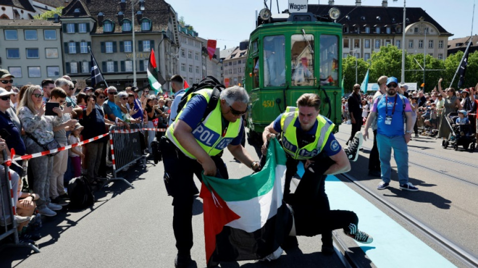 Complaint filed over 'throat-slitting gesture' at Eurovision protests: Israeli broadcaster