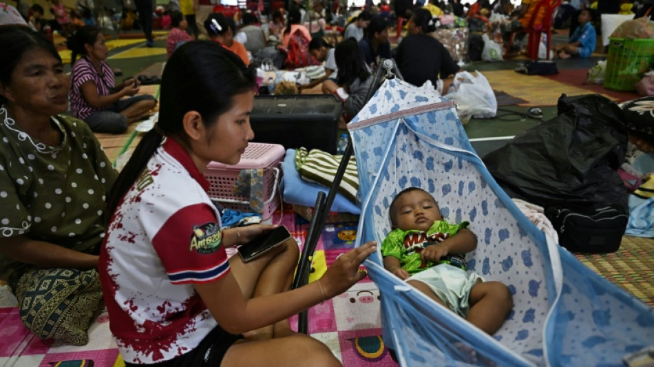 Fear and relief in Thai shelter as Cambodia clashes rage