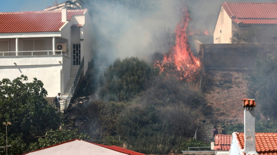 Grèce: les pompiers combattent le feu pour le cinquième jour