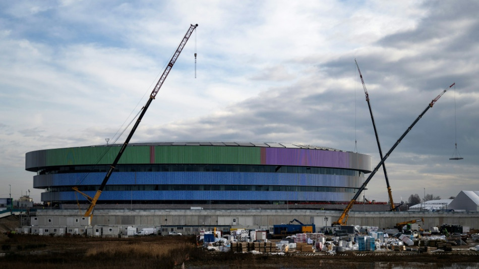 Arbeiten an Olympia-Halle in Mailand dauern an