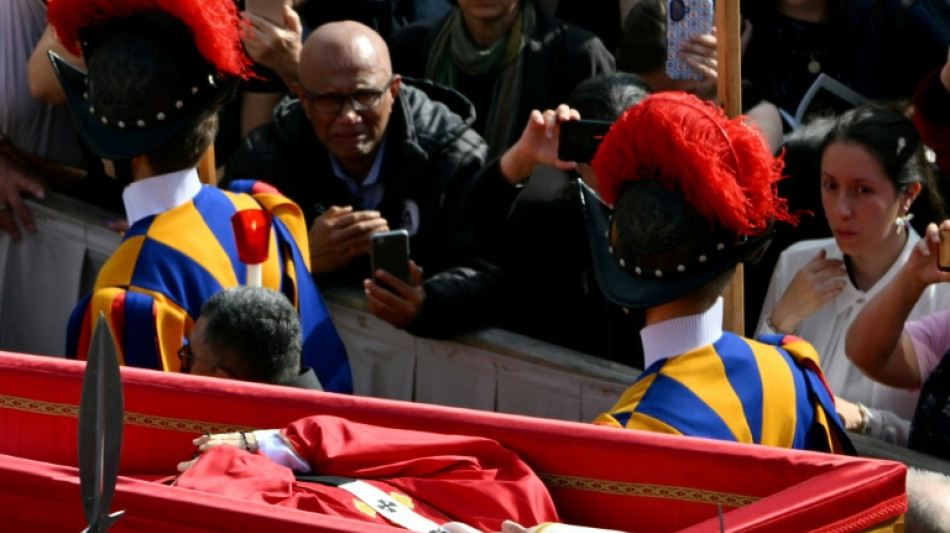 Tens of thousands bid farewell to Pope Francis lying in state