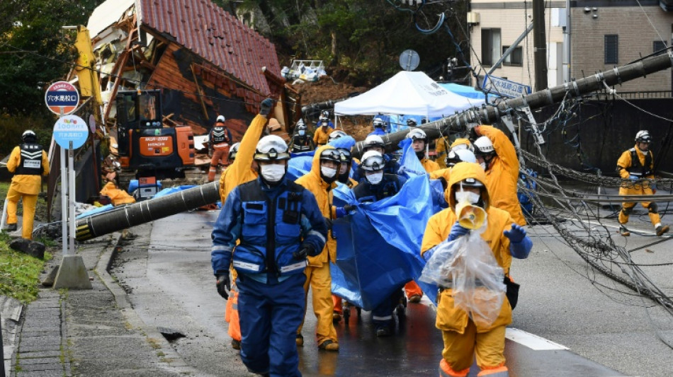 Japon: 126 morts dans le s&eacute;isme du Nouvel An, la m&eacute;t&eacute;o complique les recherches