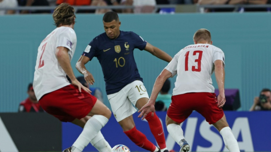 Mbappe double sinks Denmark and takes France into World Cup last 16