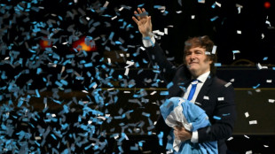 Entre show rock et meeting électoral, Milei lance un livre sur son "miracle", pourtant fragile