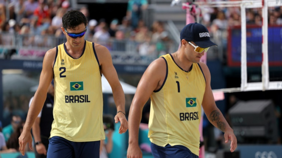 Andr&eacute; e George perdem para dupla alem&atilde; no v&ocirc;lei de praia e est&atilde;o fora dos Jogos de Paris