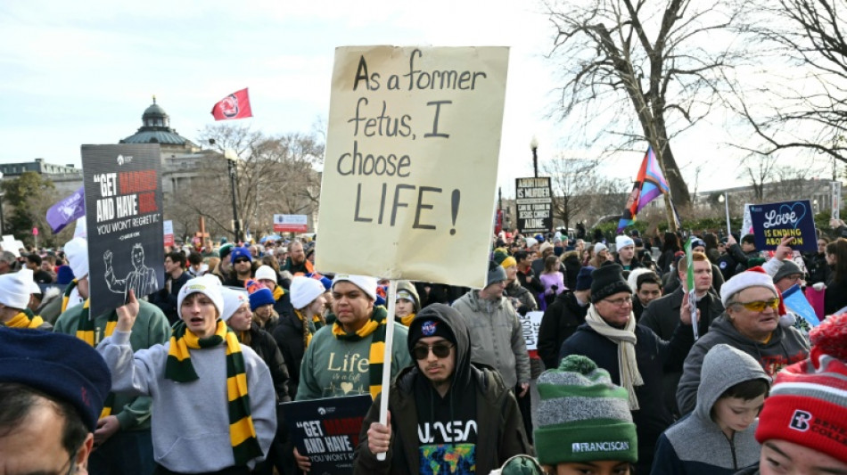 Miles de activistas antiaborto marchan en Washington: "La lucha no ha terminado"